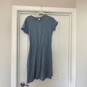 Blue and white striped t shirt dress from Old Navy